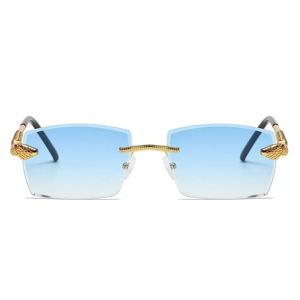 Python Arc - Gold & Blue Sunglasses