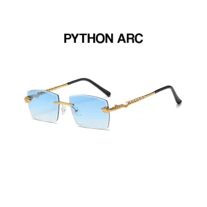 Python Arc - Gold & Blue Sunglasses