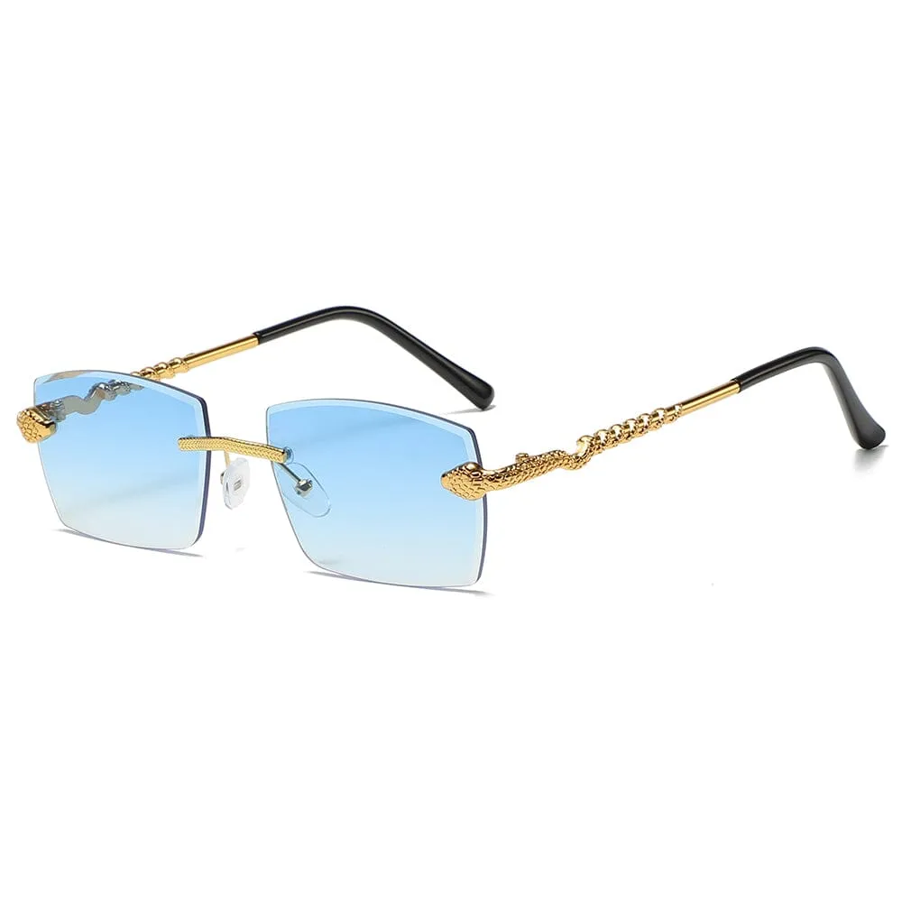 Python Arc - Gold & Blue Sunglasses