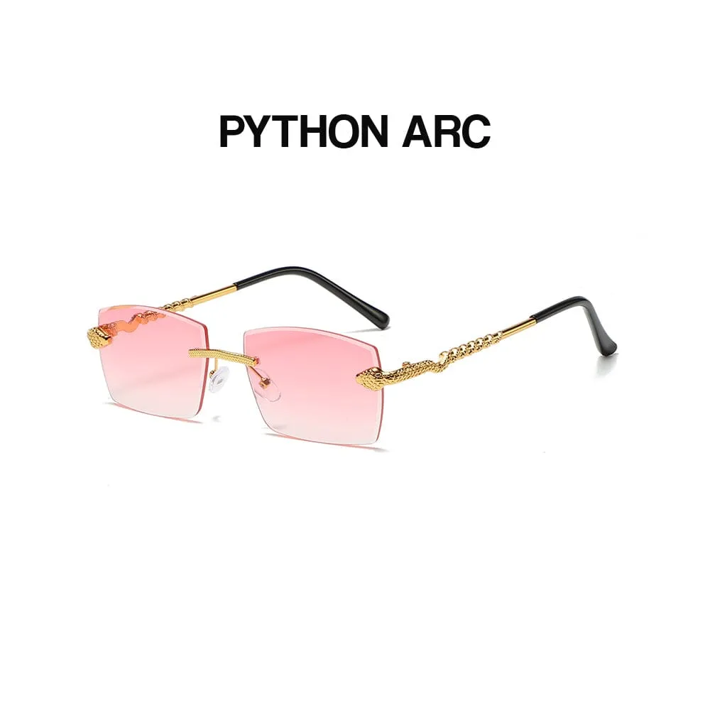 Python Arc - Gold & Pink Sunglasses