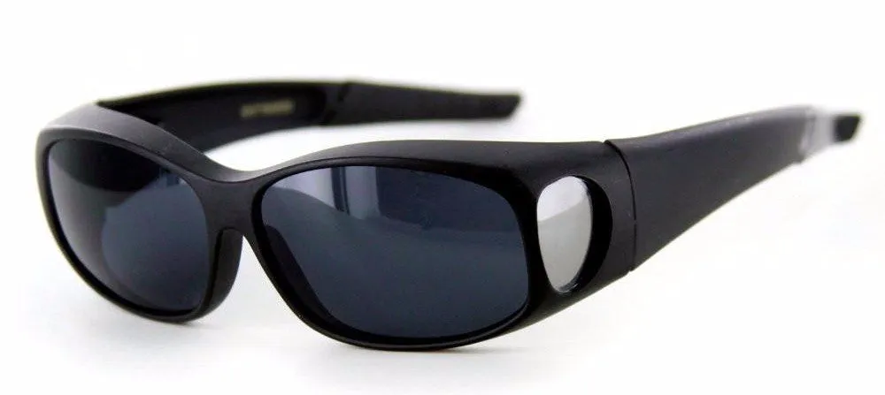 "Hideaways Small" Over-Prescription Sunglasses w/ Super Dark Lens