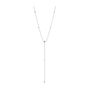 R.08® Lariat Necklace | White Gold