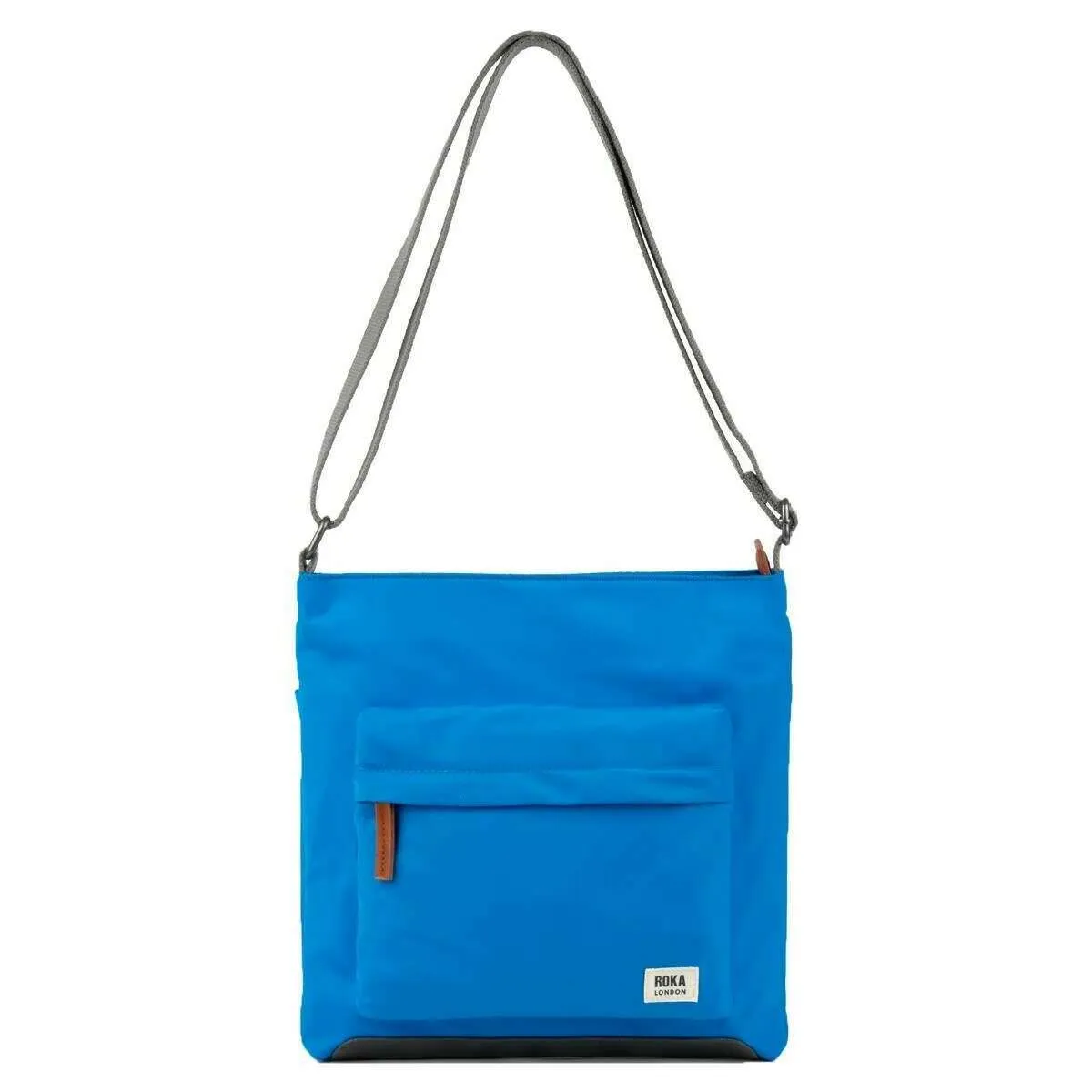 Roka Kennington B Medium Recycled Nylon Crossbody Bag - Neon Blue