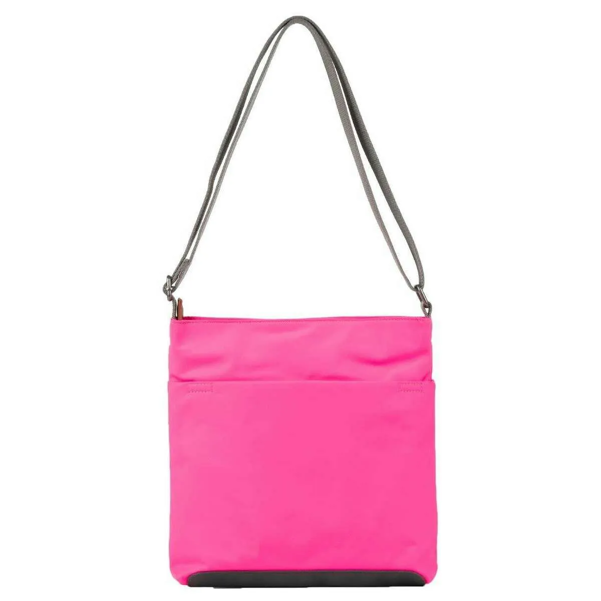 Roka Kennington B Medium Recycled Nylon Crossbody Bag - Neon Pink