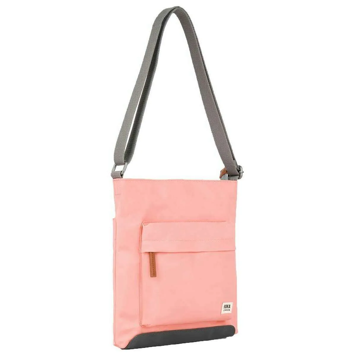 Roka Kennington B Medium Recycled Nylon Crossbody Bag - Punch Pink