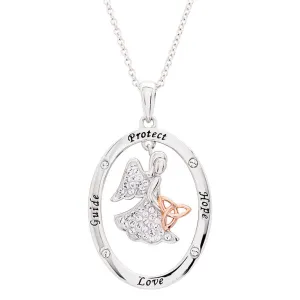 ShanOre Guide Protect Hope Love Angel Trinity Pendant