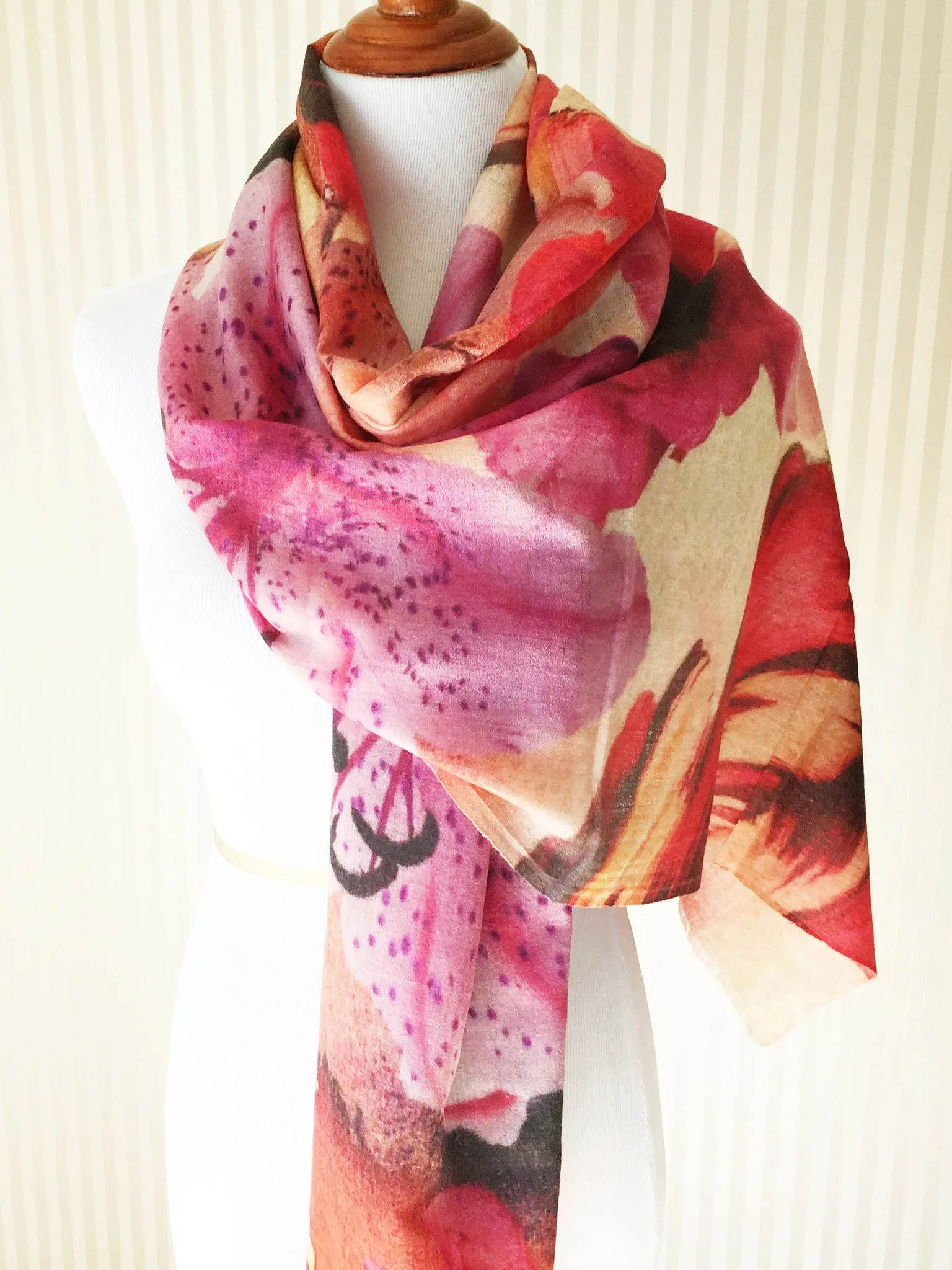 Spring Floral Scarf