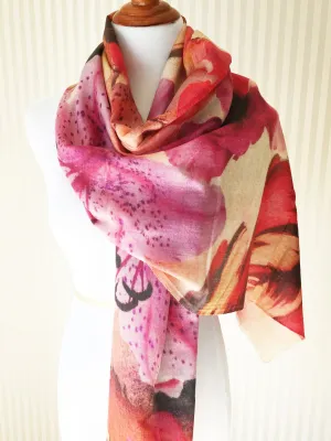 Spring Floral Scarf