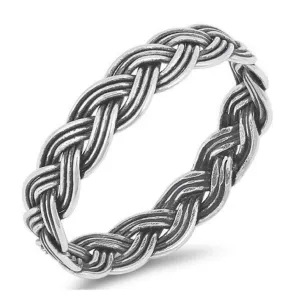 Sterling Silver Braided Ring