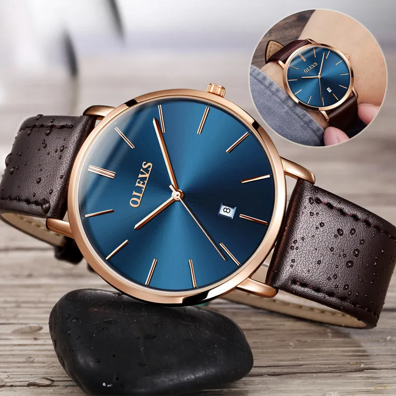 Stylish Auto Date Quartz Wristwatch