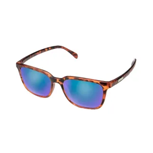 Suncloud Boundary Sunglasses Matte Tortoise/Polar Blue Mirror