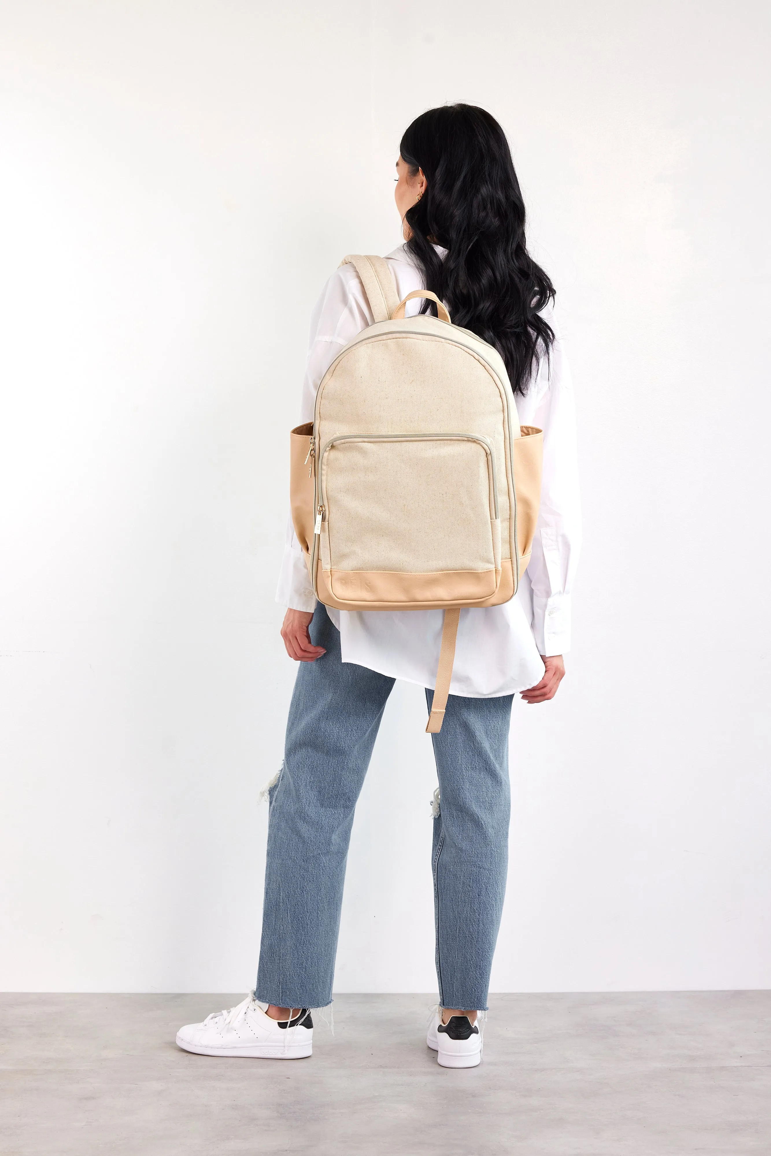 The Backpack in Beige