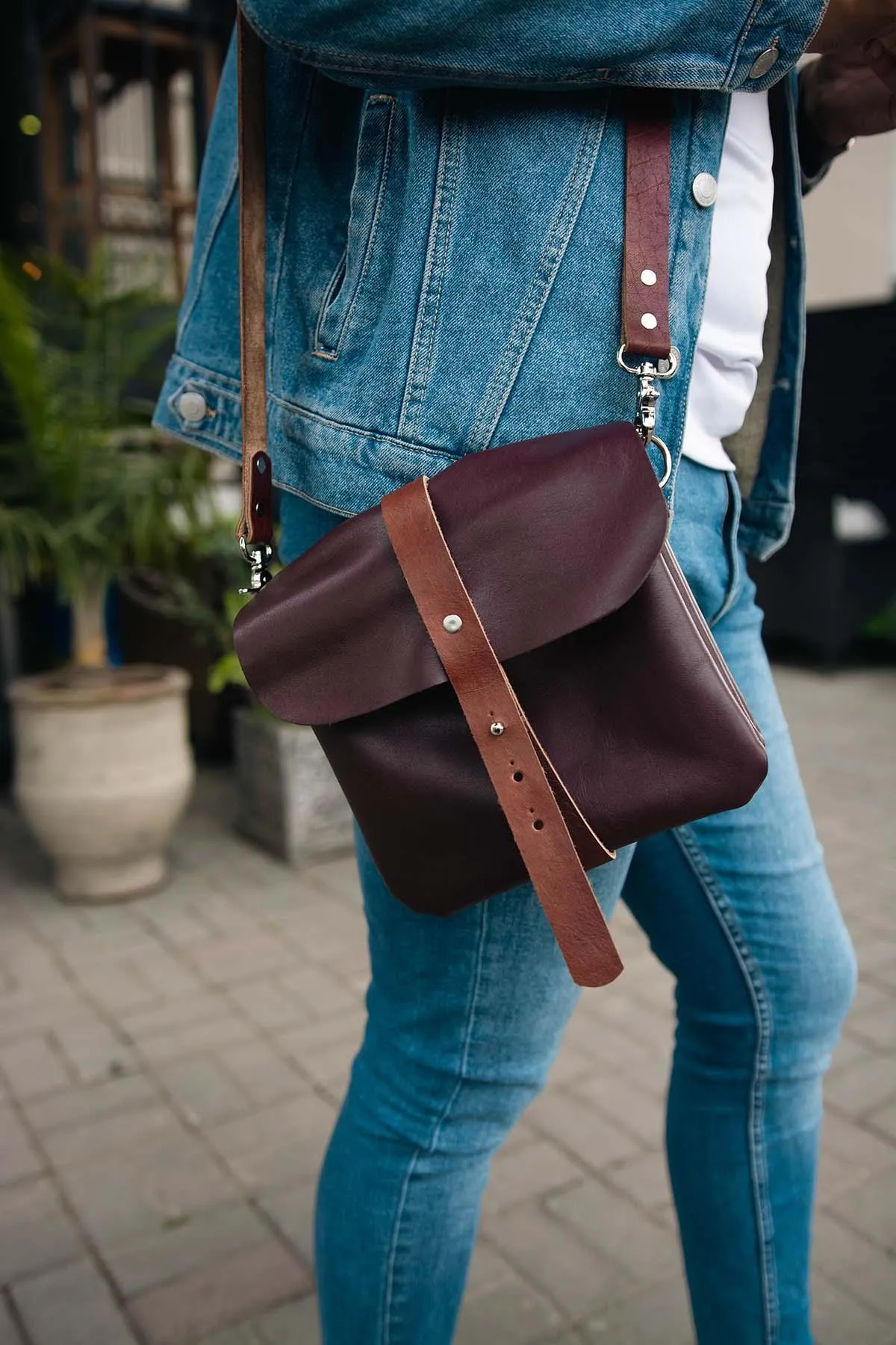 The Hustler - Leather Cross body Bag