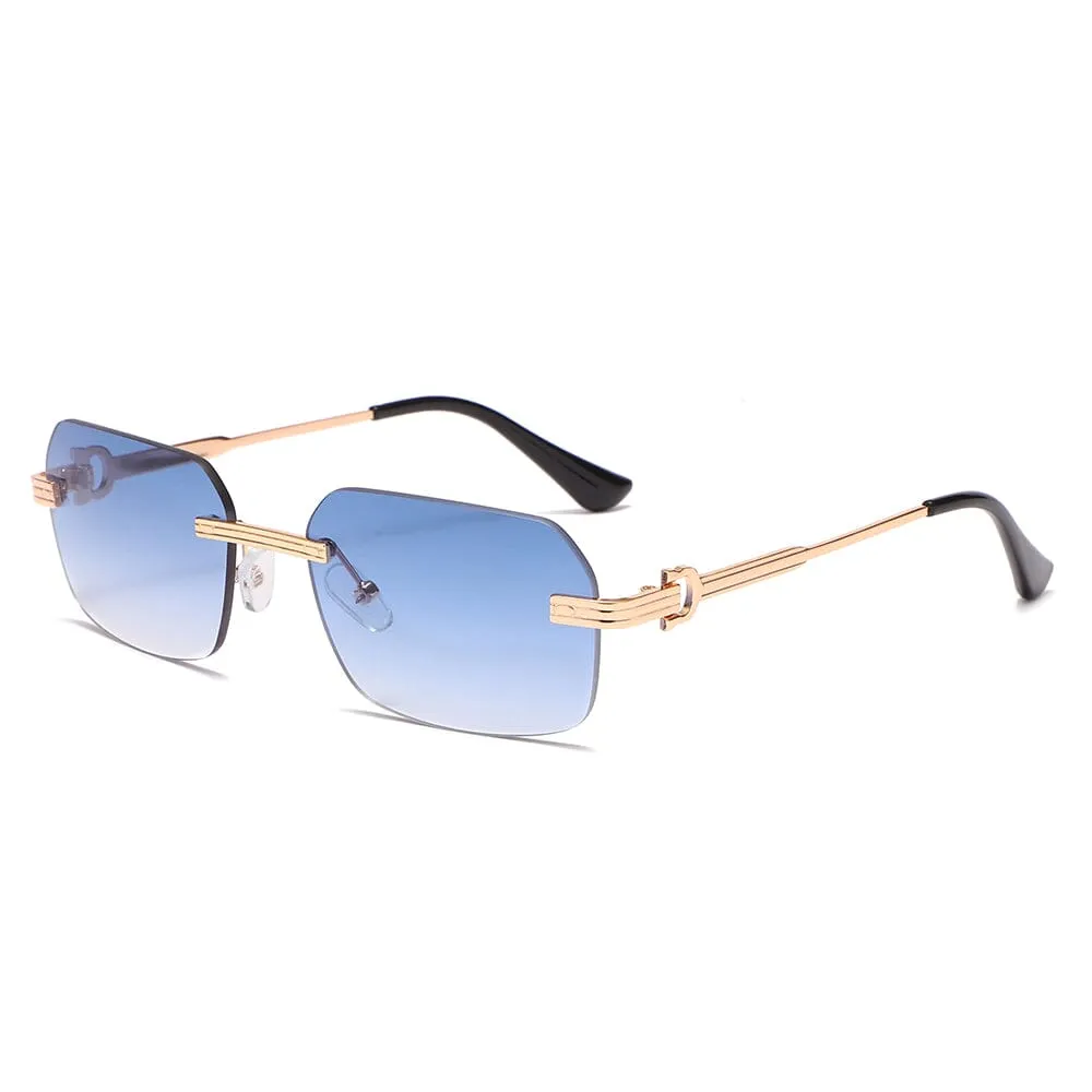 Theory I - Gold & Blue Sunglasses