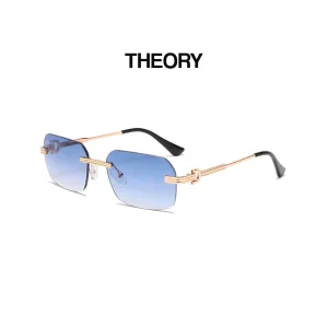 Theory I - Gold & Blue Sunglasses