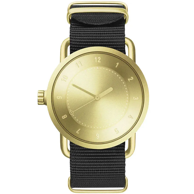 TID No.1 Gold Dial / Tan Leather Strap / Gold Buckle