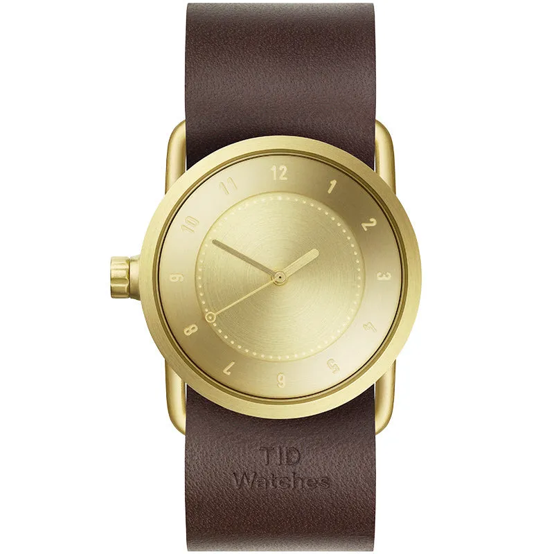 TID No.1 Gold Dial / Tan Leather Strap / Gold Buckle