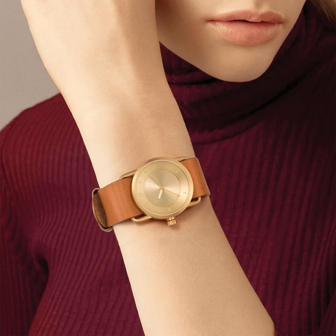 TID No.1 Gold Dial / Tan Leather Strap / Gold Buckle