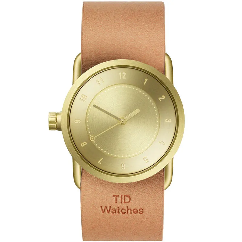 TID No.1 Gold Dial / Tan Leather Strap / Gold Buckle