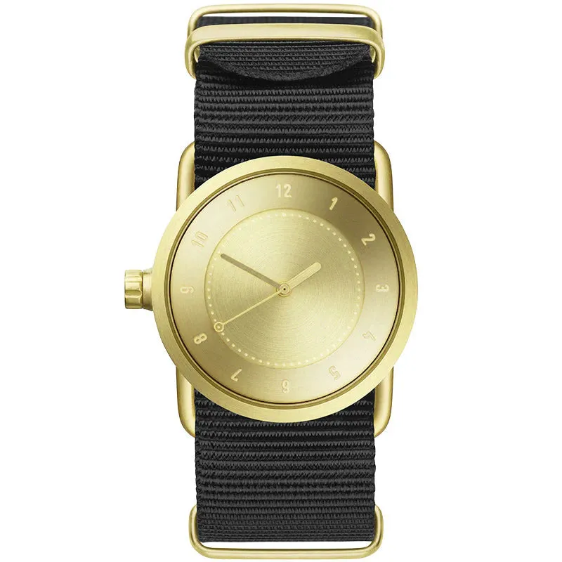 TID No.1 Gold Dial / Tan Leather Strap / Gold Buckle