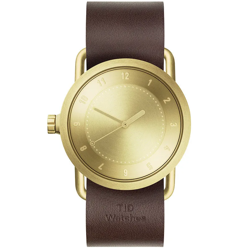 TID No.1 Gold Dial / Tan Leather Strap / Gold Buckle