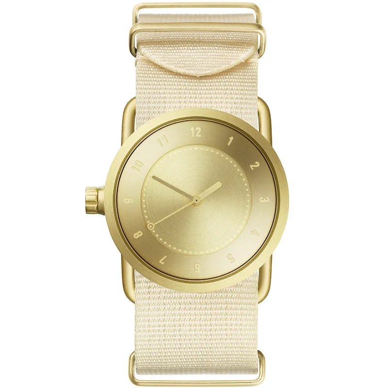 TID No.1 Gold Dial / Tan Leather Strap / Gold Buckle