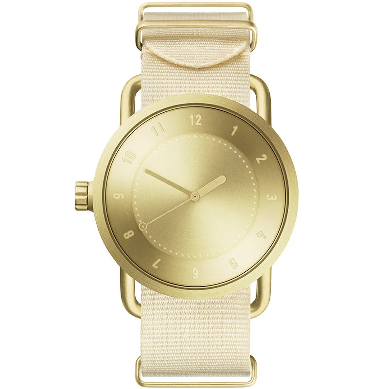 TID No.1 Gold Dial / Tan Leather Strap / Gold Buckle