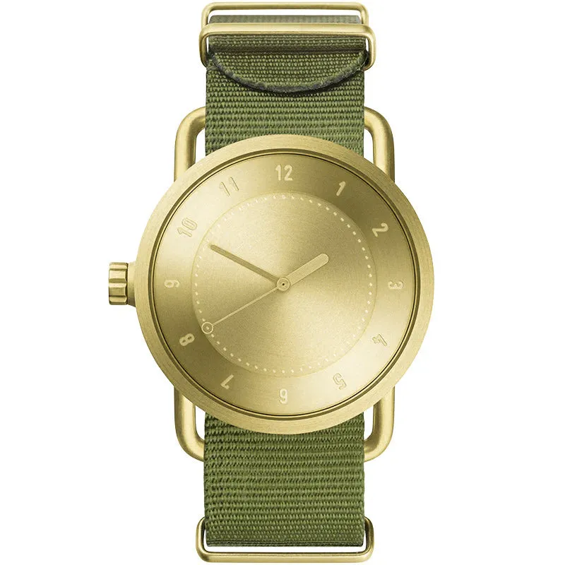 TID No.1 Gold Dial / Tan Leather Strap / Gold Buckle