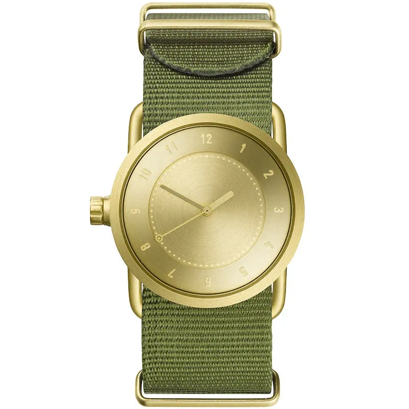 TID No.1 Gold Dial / Tan Leather Strap / Gold Buckle