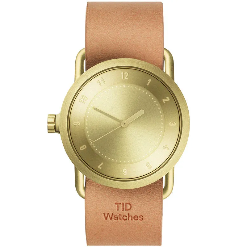 TID No.1 Gold Dial / Tan Leather Strap / Gold Buckle