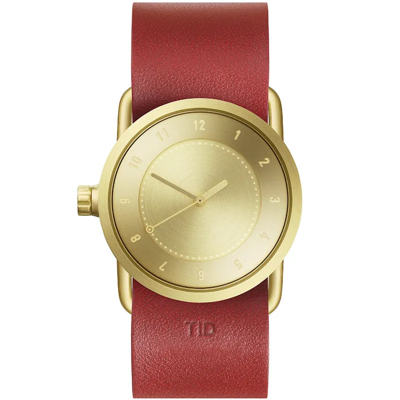 TID No.1 Gold Dial / Tan Leather Strap / Gold Buckle