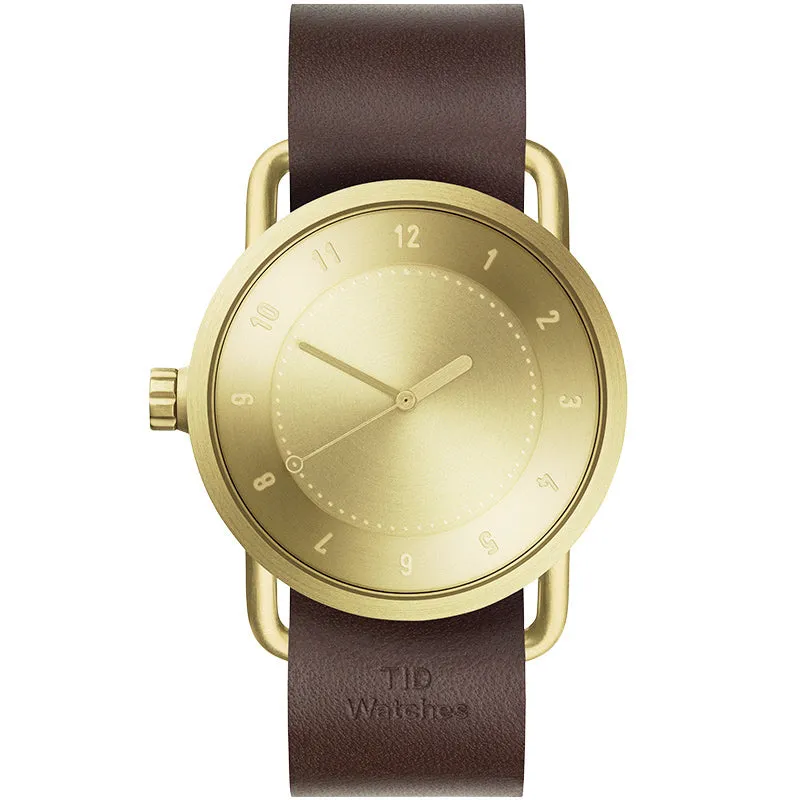 TID No.1 Gold Dial / Tan Leather Strap / Gold Buckle