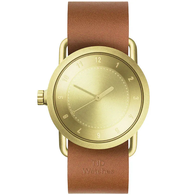 TID No.1 Gold Dial / Tan Leather Strap / Gold Buckle