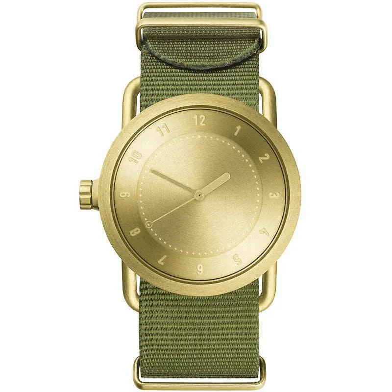 TID No.1 Gold Dial / Tan Leather Strap / Gold Buckle