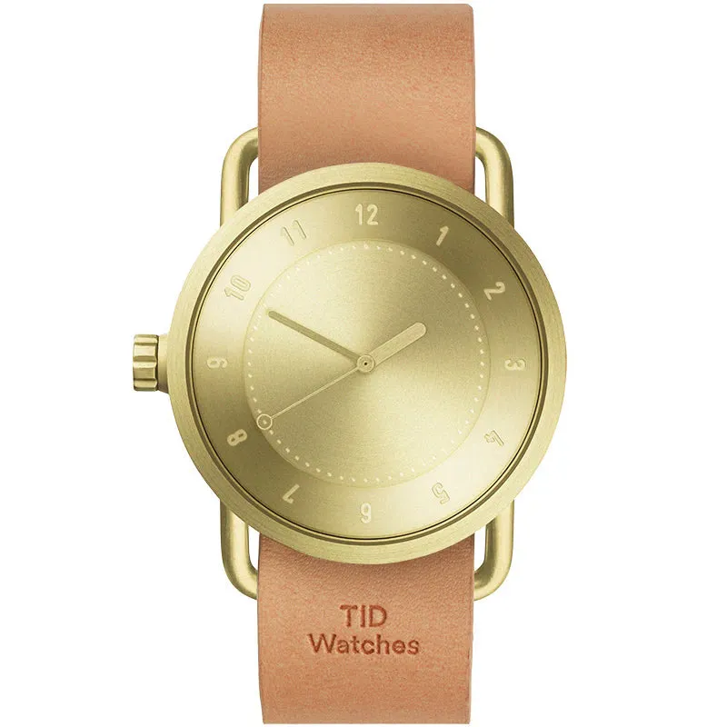 TID No.1 Gold Dial / Tan Leather Strap / Gold Buckle