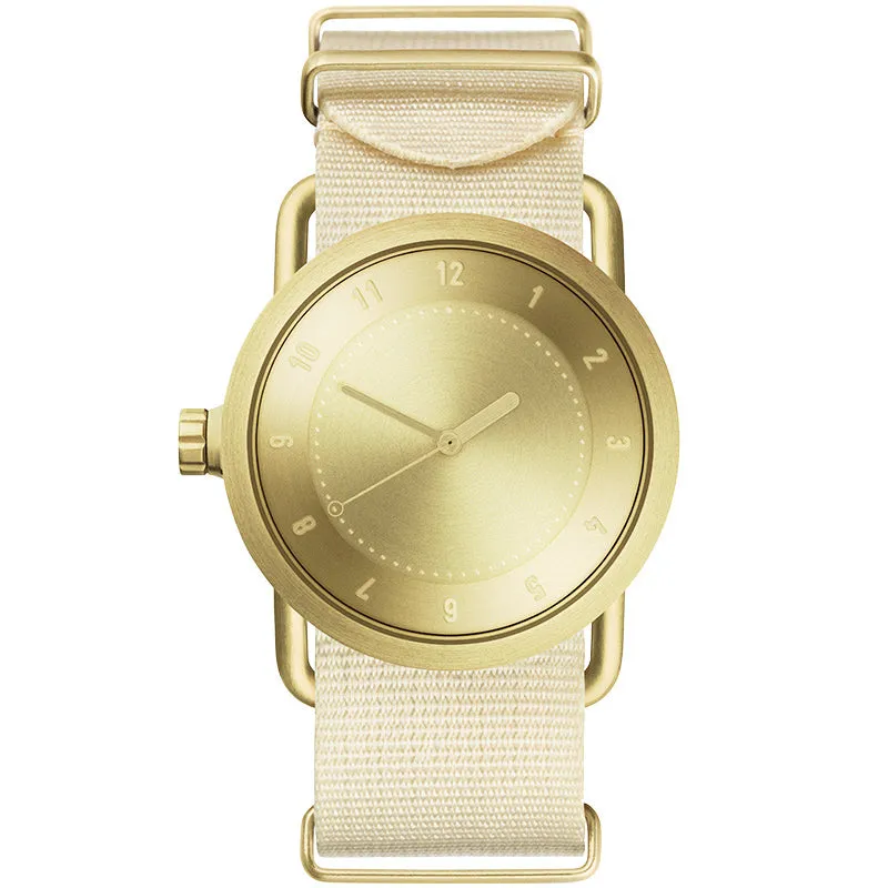 TID No.1 Gold Dial / Tan Leather Strap / Gold Buckle