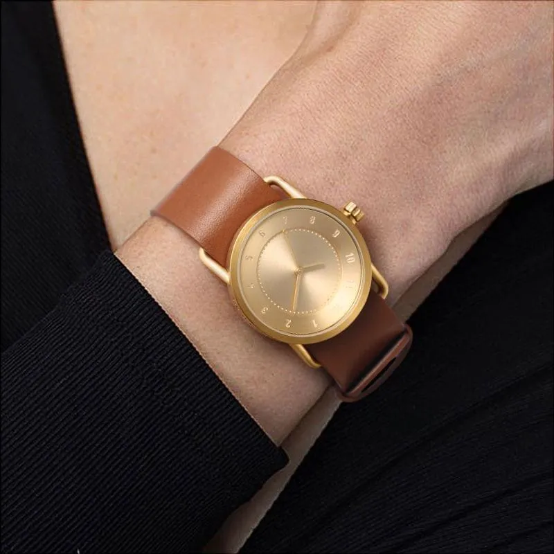 TID No.1 Gold Dial / Tan Leather Strap / Gold Buckle