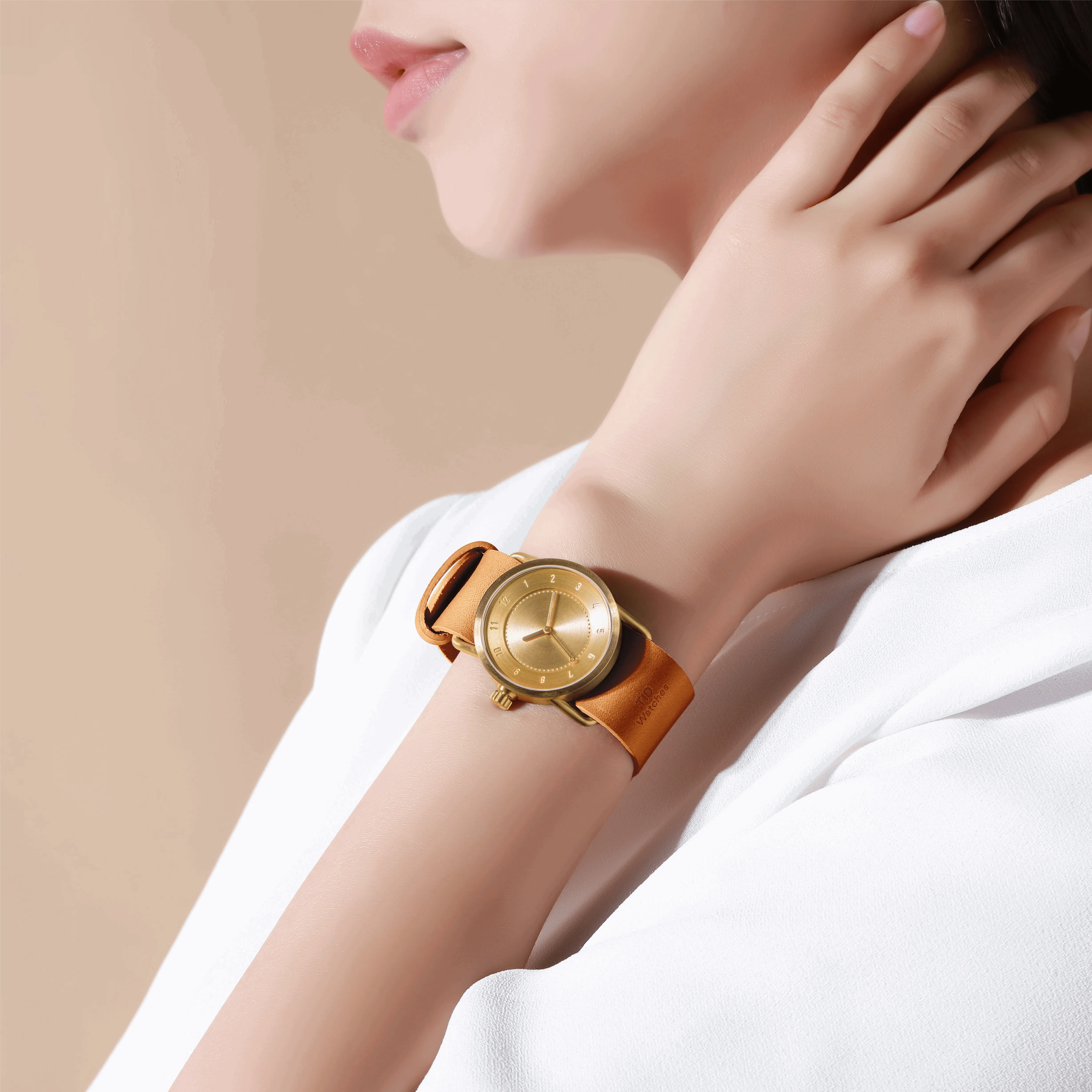 TID No.1 Gold Dial / Tan Leather Strap / Gold Buckle