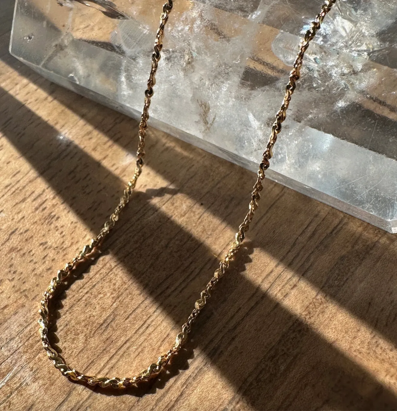 tinsel chain necklace