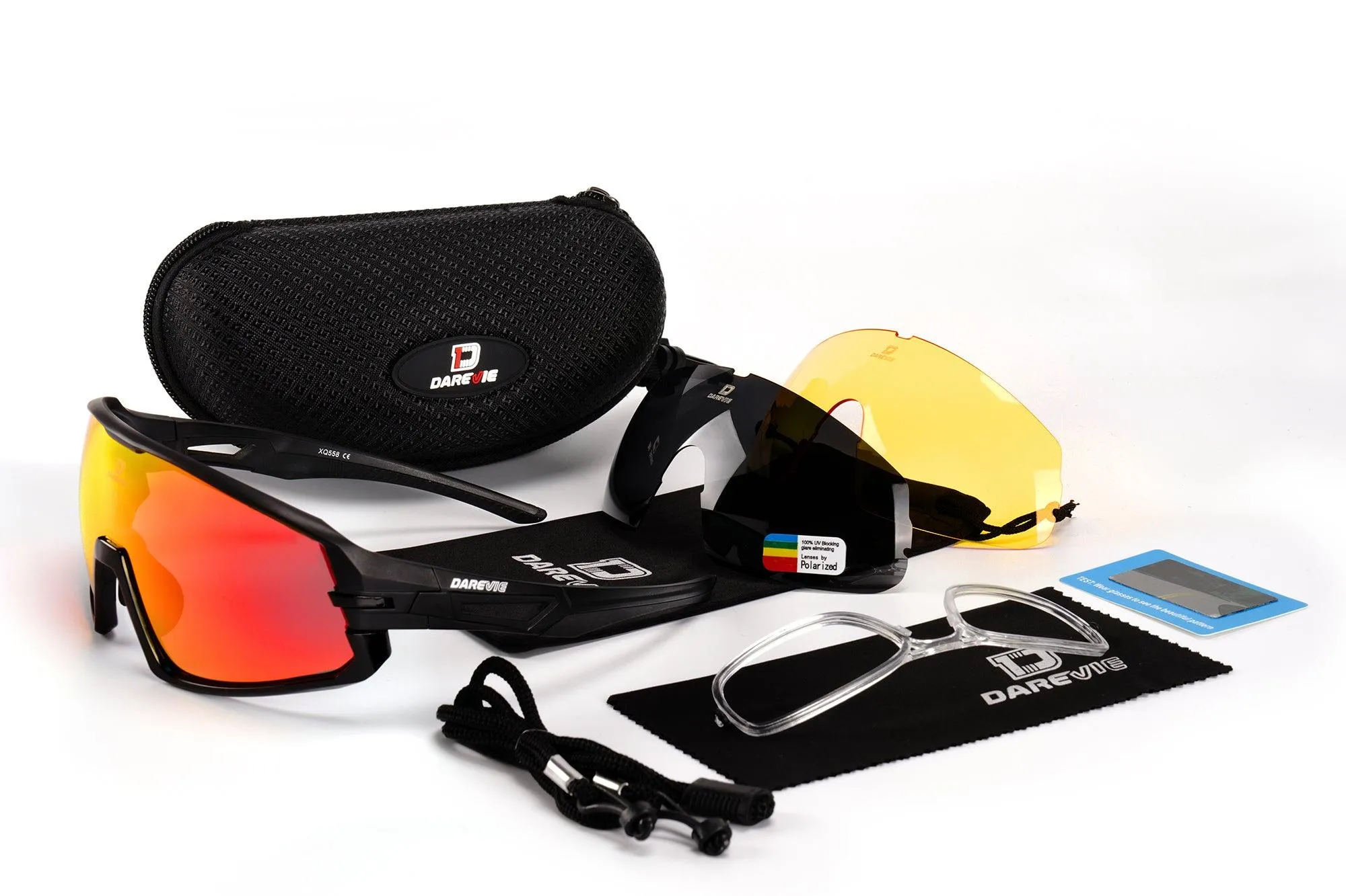 TR90 CYCLING GLASSES - BLACK