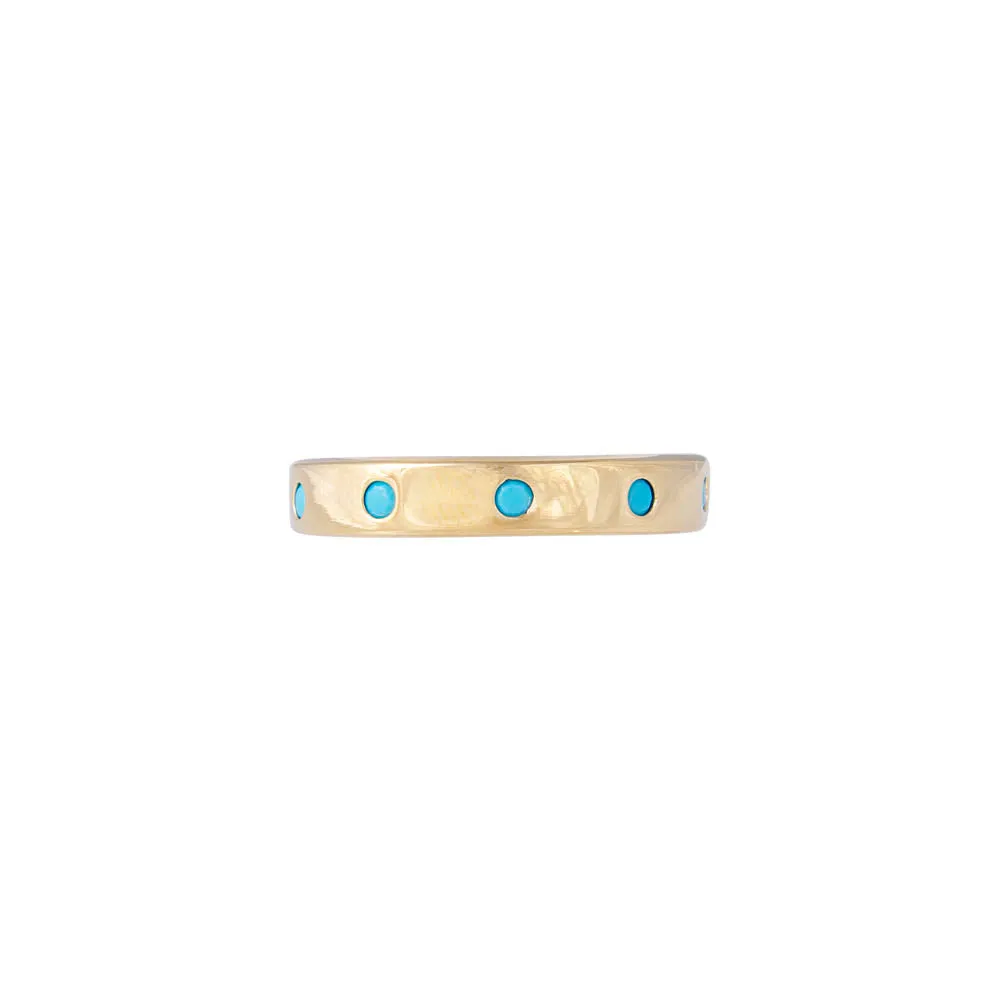 TURQUOISE CHEETAH STACKING BAND