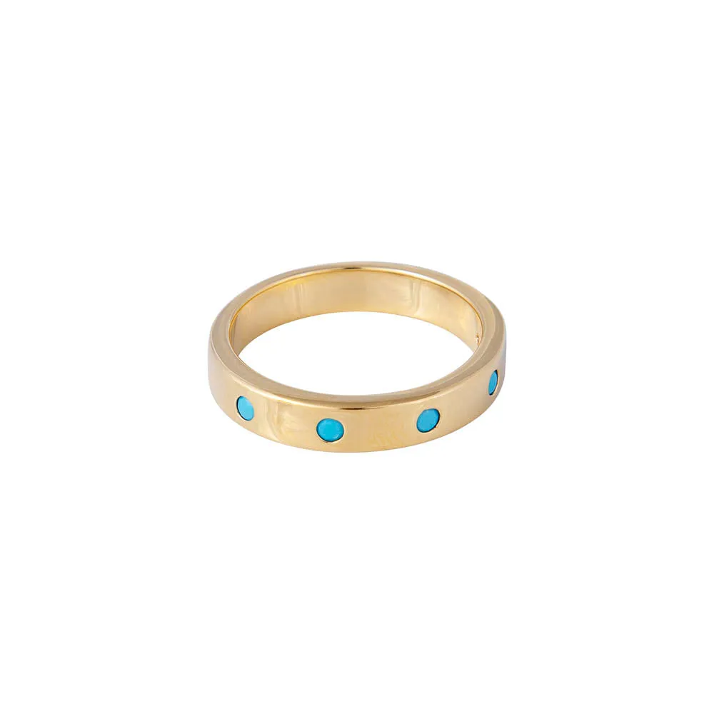 TURQUOISE CHEETAH STACKING BAND