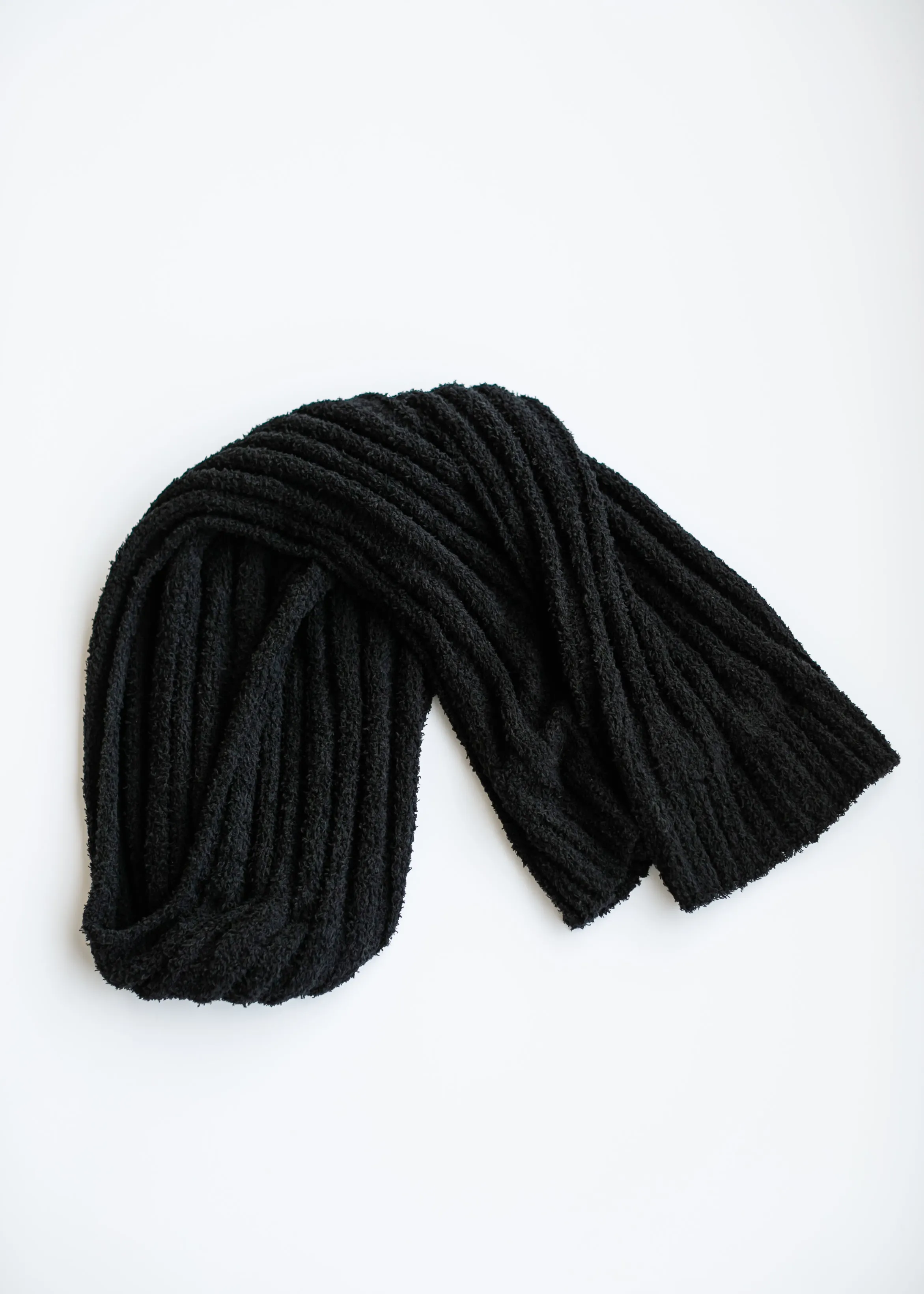 Ultra Soft Boucle Vertical Knit Scarf - FINAL SALE