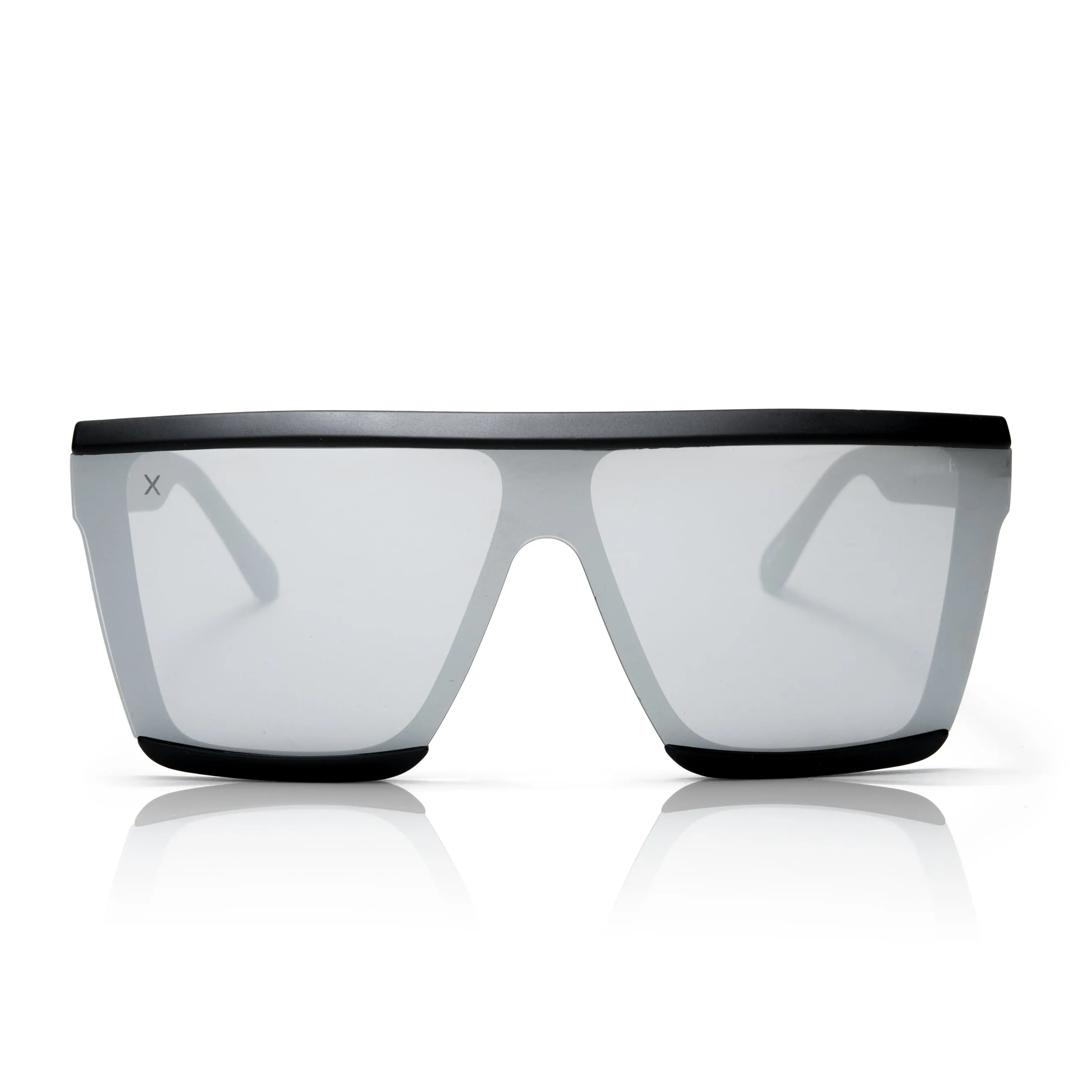 unlocked - matte black   grey mirror sunglasses