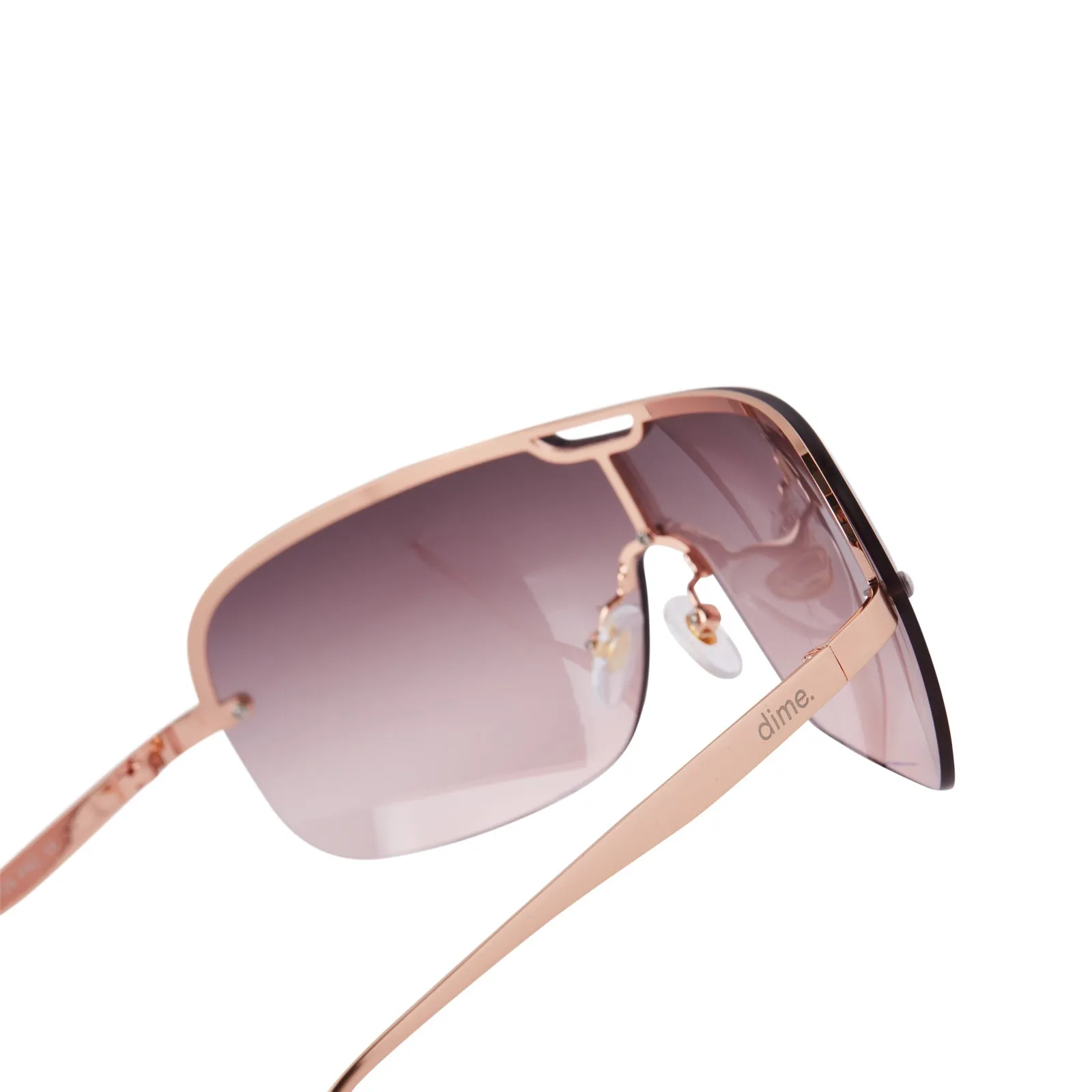 wilshire - brushed rose gold   rose gradient sunglasses